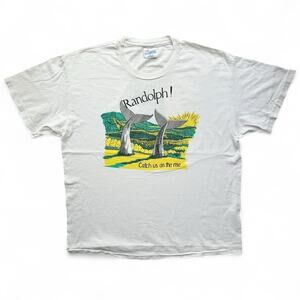 Vintage Obscure Randolph Heart of Vermont Whales Tails T Shirt Hanes Art Indie